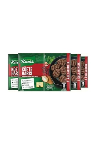 Knorr Köfte Harcı, Geleneksel Köfte Baharatı, 82 Gr, 4 Paket