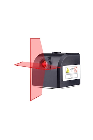 Vkemall Küçük Boy 2 Çapraz Çizgi, Manyetik Tutuculu Kırmızı Işık Lazer Seviye Aygıtı, 3-10m Aralığında Projeksiyon