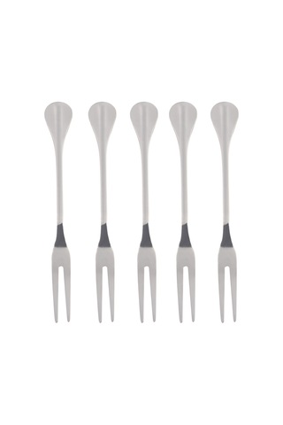 Lemestar 5 Adet Kalın Çelik Barbekü Çatalı - Isıya Dayanıklı, Temizliği Kolay, Ev Ve Dış Mekan Kullanıma Uygun Diğer