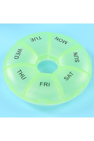 Su Geçirmez Haftalık Hap Kutusu Taşınabilir Kullanışlı Mini Hap Kutusu Renkli 7 Günlük Haftalık İlaç Düzenleyici Vitnler G Stili