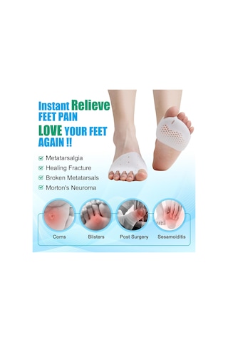 3b Trend Silikon Ayak 5 Parmak Ayırıcı Koruyucu Ayak Parmak Gömleği Geçmeli