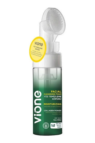 Vione Collagen Power Yatıştırıcı ve Nemlendirici Fırçalı Yüz Temizleme Köpüğü 150 ML