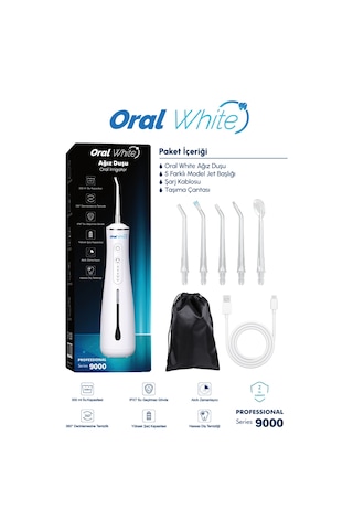 Oral White Professional Series 9000 Şarjlı Ağız Duşu