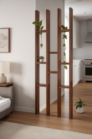 Ahşap Trend Seperatör Paravan Raflı 55x200 Cm