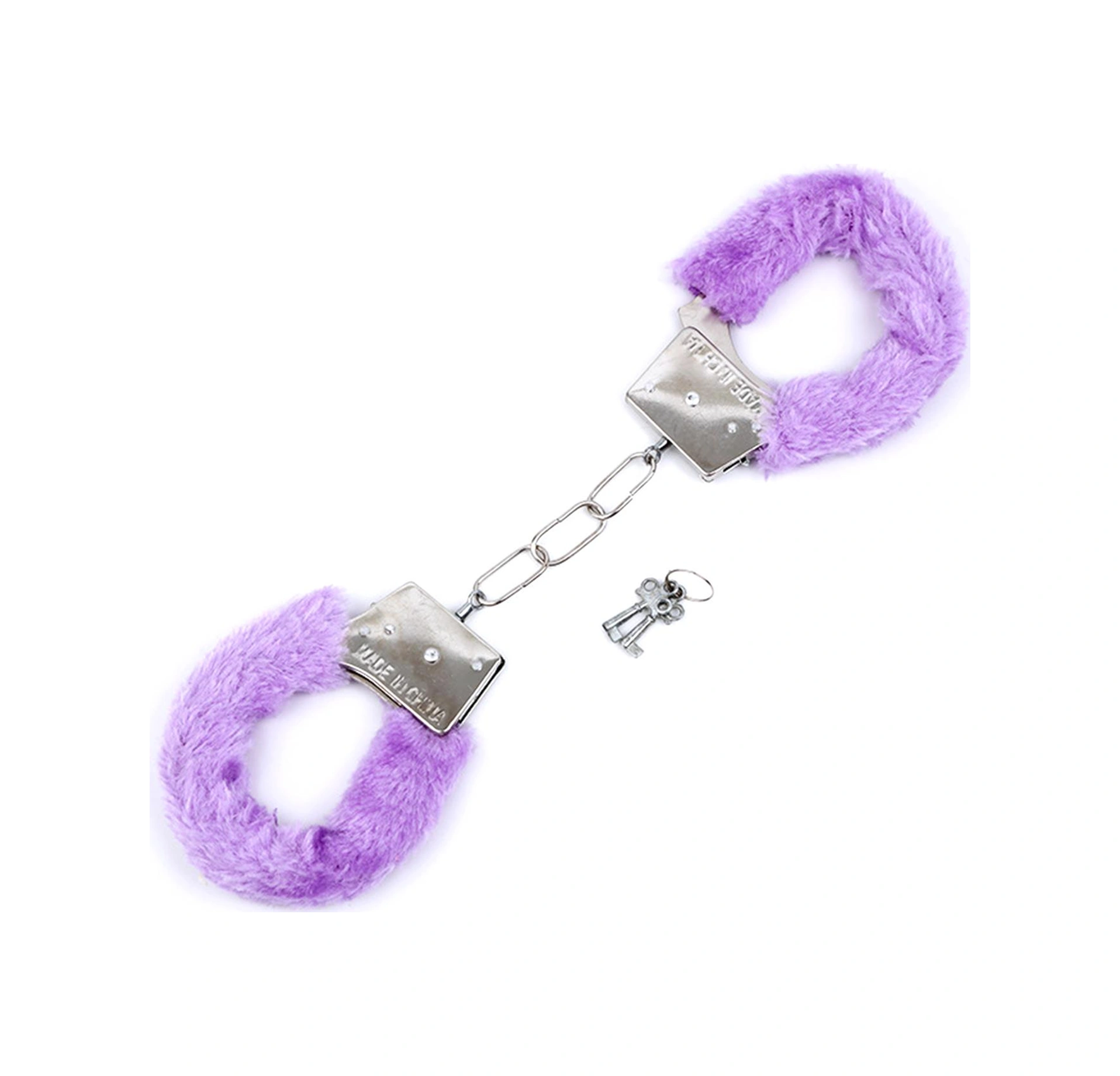 Peluşlu Metal Fantezi Kelepçe Mor Mor