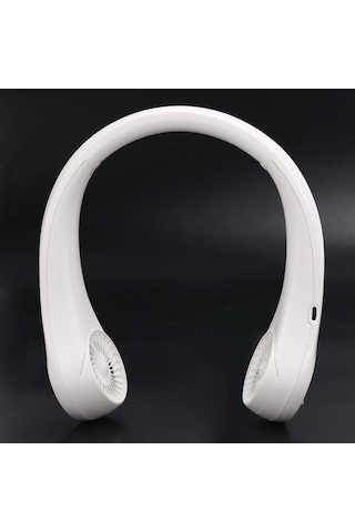 Taşınabilir Boyunlu Fan, 360 Kanatsız Küçük Fan 4000mah Pille Çalışan 9ıjcjc Beyaz