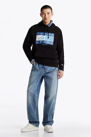 Erkek Kapüşonlu Sweatshirt - Siyah Triple Black