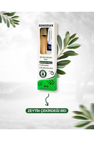 Bio Çözünür Vegan Diş Fırçası- Hassas Dişler İçin - Orta Sert-+2 Adet Diş Macunu