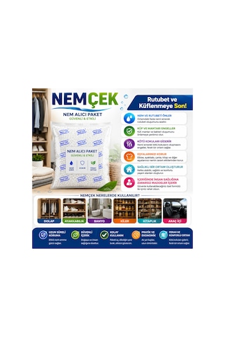 Nemçek Nem Alıcı Rutubet Giderici Koku Ve Küf Önleyici 1 Paket 250 Gr