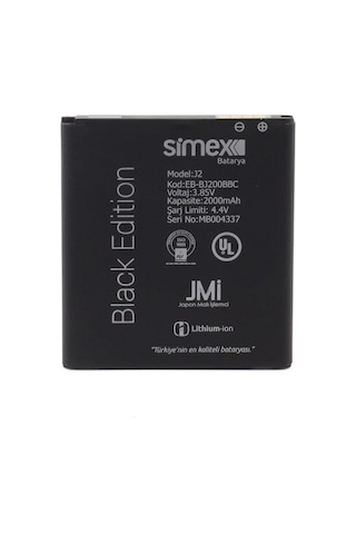 Simex Galaxy J2/g360 Eb-bj200bbc Sbt-01 Uyumlu Batarya