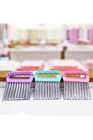 Şekilli Patates Cips Dilimleyici Tırtıklı Kesici Doğrayıcı