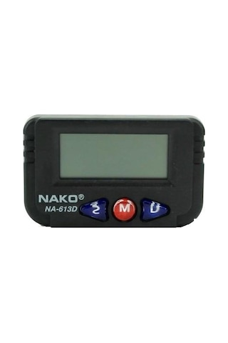Nako Küçük Dijital Masa - Araba Saati Alarm Kronometre Na-613d Gkh