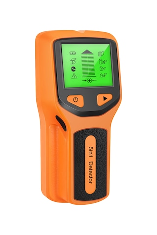 Kangvka 5-fonksiyonlu Duvar Tarayıcı: Ahşap, Metal Ve Ac Akım Tespiti, Yüksek Kaliteli Lcd Ekranlı, Turuncu Turuncu
