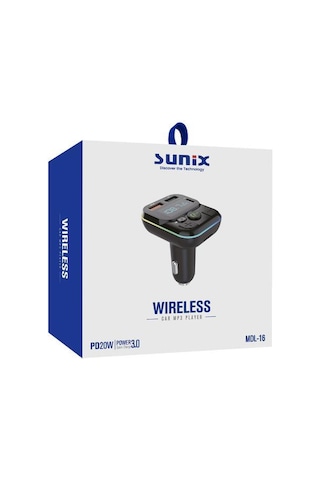 Sunix Pd 20w Qc3.0 Araç Modülatörü Mdl-16