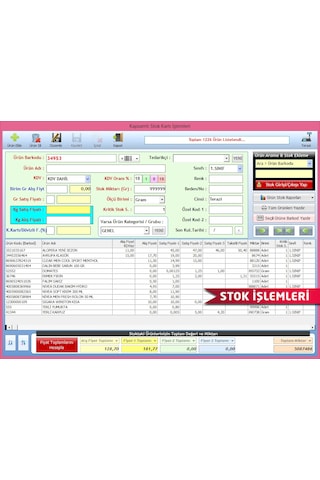 Terazi Uyumlu Barkodlu Satış Programı Demirsoft