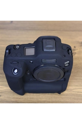 Sones Canon Eos R3 Yumuşak Silikon Koruyucu Kılıf Uyumlu Siyah