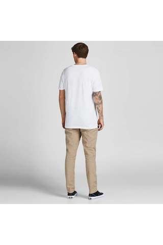 Jack & Jones Jack&jones Blatropic Solid Erkek Mavi Yuvarlak Yaka Tişört Mavi