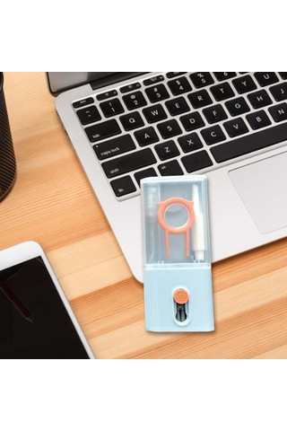 Homyl Elektronik Temizleme Aracı Klavye Temizleyici 10'u 1 Açık Mavi