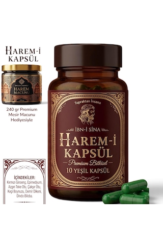 Harem - İ Kapsül 2 X 10'lu Bitkisel / 240 Gr Mesir Macunu Hediyesiyle