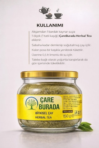 Çareburada Bitkisel Çay 150 G Formunu Korumaya Destek Bitkisel Çay