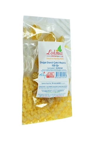 Reçine Doğal Granül Çakıl Sarı 100 Gr Paket