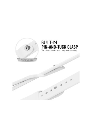 Microsonic iOS Uyumlu Watch Se 44Mm Silikon Kordon Beyaz