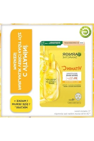 C Vitamini İçeren Parlaklık Verici Kağıt Yüz Maskesi