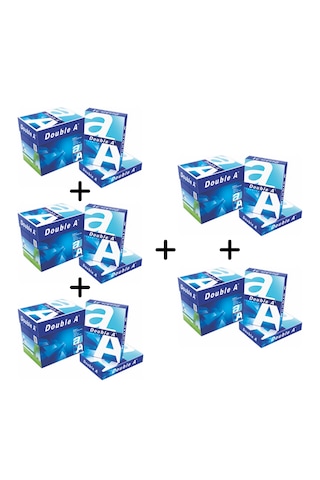 Double A - Toptan Satış ,a4 Fotokopi Kağıdı 80 G 5 Koli 25 Paket