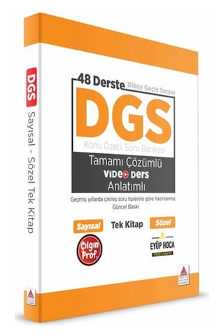 Video Anlatımlı Dgs Eğitim Seti 400 Sayfa Kitap+ 700 Sayfa Pdf
