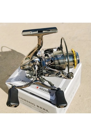 Xuweiwei Modeli 3500 Metal Çift Saplı Makara Döner Makara Sol Sağ El Alüminyum Alaşımlı Balıkçılık Makarası