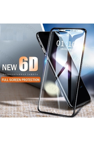 Samsung Galaxy Uyumlu A34 Ekran Koruyucu Kırılmaz Cam 6D Extra Darbe Emici Ultra Koruma Tam Kaplar