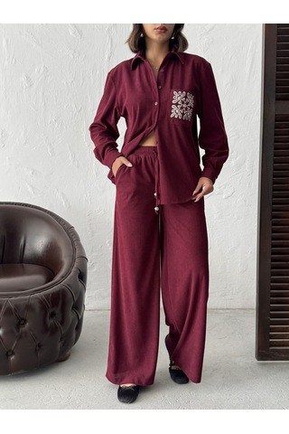 Verymoda Fitilikadife Pantolon F1996 Bordo