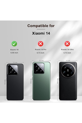 Teknomoda Xiaomi 14 Kılıf 360 Şeffaf Ön Arka Korumalı Şeffaf Silikon
