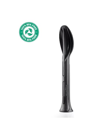 Evolite Combo 3 İn 1 Çatal Kaşık Set Siyah