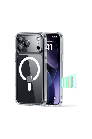 Esr Apple Uyumlu iPhone 17 Pro Kamera Kontrollü Manyetik Hibrit Kılıf Şeffaf