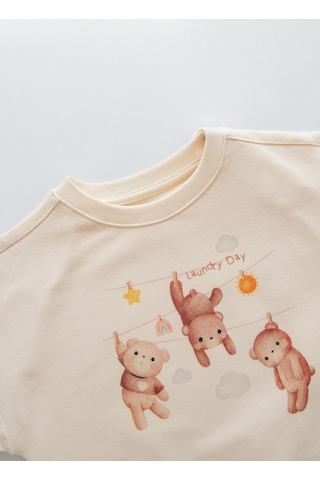 Organik Laundry Day 2'li Takım Natural Krem