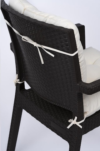 Altınpamuk Neva Pofidik Arkalıklı Özel Dikişli Bağcıklı Sandalye Minderi 44x94 CM Krem