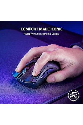 Razer Deathadder V2 X Hyperspeed - Kablosuz Oyun Için Ergonomik M