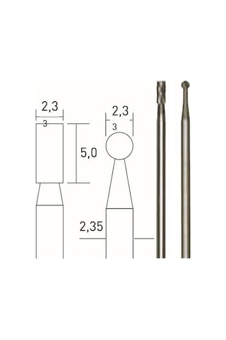 Tungsten Karbürlü Matkap Ve Freze Ucu 2 Li 2.3 Mm Rm 28750
