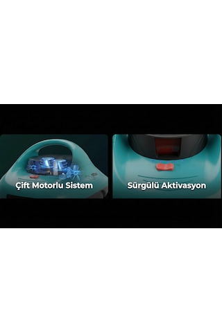 ISEE ROBOT otter Kablosuz Havuz Temizleme Robotu 80m² Şarjlı Çift Motor Otomatik Park