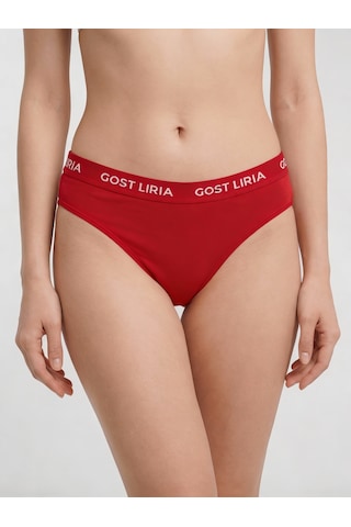 Gost Liria Crimson Kadın Slip 3 Lü Paket - Kırmızı Kırmızı