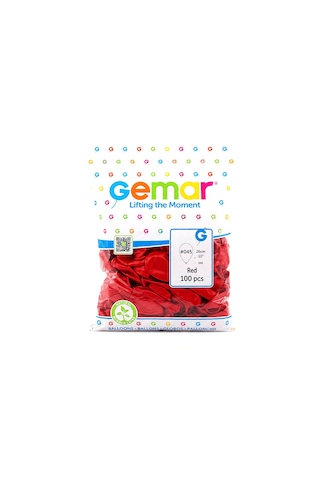 İç Mekan - Kırmızı Balon 10 Inc - 26cm - 100pcs Çok Renkli
