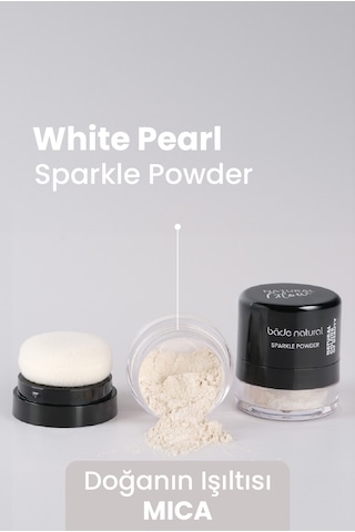 Sparkle Powder White Pearl Toz Işıltılı Aydınlatıcı %100 Doğal