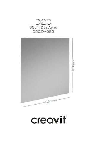 Creavit D20 80 Cm Düz Ayna Cam
