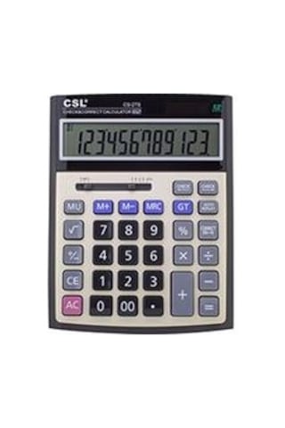 Csl Cs-2ts 12 Hane Masa Tipi İşlem Kontrollü Hesap Makinesi Kdo Diğer