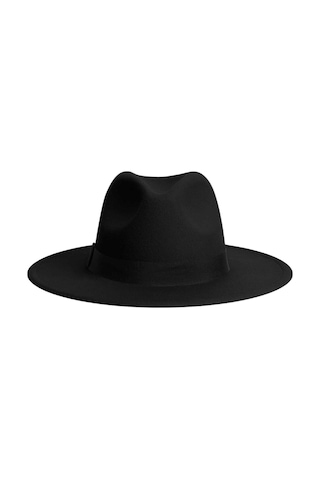 Tezzgelsin Unisex Siyah Fötr Şapka Siyah