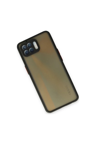 Gld-spt- Newface Oppo Reno 4 Lite Kılıf Montreal Silikon Kapak - Siyah