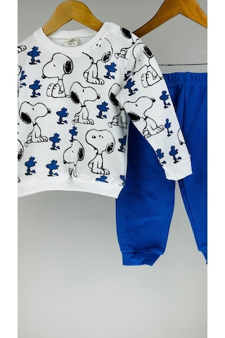 Köpek Desenli Pamuklu Erkek Bebek Takım 001