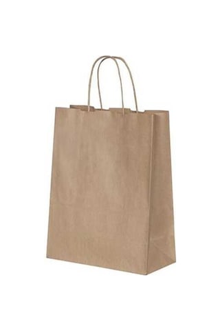 Burgu Saplı Kraft Kağıt Çanta 19X8X24 Cm - 25 Adet Burgu Saplı Kraft Kağıt Çanta 19X8X24 Cm - 25 Adet