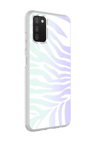 Zore Galaxy Uyumlu A03s Kılıf M-blue Desenli Kapak - Zebra No1 Zebra No1